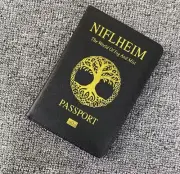 Niflheim Norse Mythology Viking Themed Passport Cover Protective Travel Case