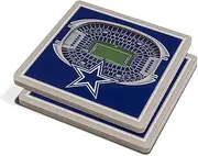 YouTheFan NFL Dallas Cowboys 3D StadiumView Coaster - AT&T Stadium (Pack of 12)
