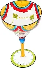 Stunning Painted Wine Glasses Margarita Glassware Set for Bar Wedding Dinner Party