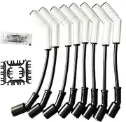 8pcs 9070C Spark Plug Wire Set with Extreme 9000 Ceramic Boot Fit for GM LS3/LS4/LS7/LT Engines