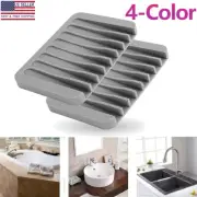 Self-draining Soap Rack Advanced Silicone Soap Rack Waterfall Drain Soap Rack US