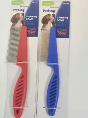 1 pcs Dog comb removes fleas nits and debris haired pets Assorted color