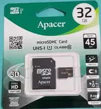 在飛比找Yahoo!奇摩拍賣優惠-彰化手機館 Apacer 32G 記憶卡 microSDHC