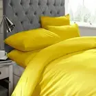 1000TC Ultra Soft Deep Fitted SheetSet Pillow Yellow So Single/Double/Queen/King