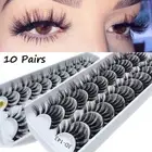 Effect Wispies Fluffy 3D Mink Hair False Eyelashes Lash Extension Full Volume
