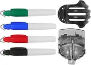 CLISPEED 6pcs Golf Line Marking Tool Accurate Golf Ball Marker Stencil with Alignment Pen for Training and Competition Durable Accessories for Precise Positioning and Enhanced Performance