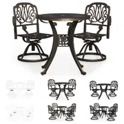 Bistro Set Cast Aluminium Table Chair Furniture Multi Colours 3/5 Piece vidaXL