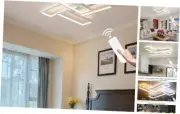 Modern LED Ceiling Light Fixture White Flush Mount Ceiling Light White 4 Rings