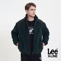 在飛比找蝦皮商城優惠-Lee 季節版拼接刷毛外套 男 X-LINE 深綠LL220