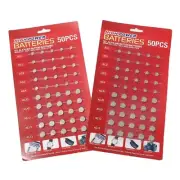 100pcs/lot Mixed Button Battery Watch Calculator Batteries AG1/3/4/10/12/13