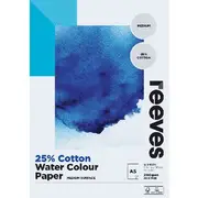 Reeves 25% Cotton Watercolour Pad 200gsm 12 Sheets A5