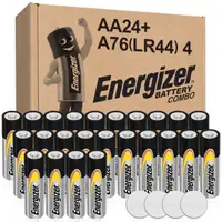 在飛比找Coupang 酷澎優惠-Energizer 勁量 鹼性電池 AA款 24入+鈕扣鹼性