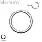 Grade 23 Titanium Hinged Segment Ring Hoop Body Piercing