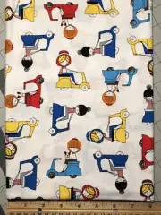 Oui Oui Paris France By Robert Kaufman White CEA Fabric Fat Quarter 18x21 Quilt