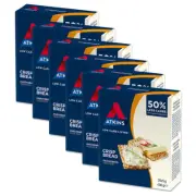 120PK Atkins 5g Low Sugar/Calorie Living Crispbread Healthy Diet Snacks/Bread