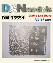Dan Models 35551 - 1/35 Stencil for applying traces stains, spatters, number 2