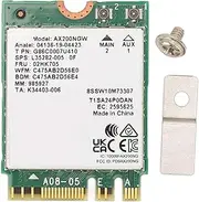 NGFF Network Card WIFI6 Bluetooth 5.1 Dual Band Wireless Network Card 2.4G 574Mbps 5G 2400Mbps High Speed PCIE Adapter for 10 11 64bit Laptops with M2 2230 Slot