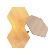 3PC Nanoleaf Elements Wood Look Expansion Pack Hexagon w/Wall Mounting Plates