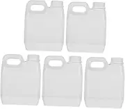 5pcs Plastic Barrel Waste Oil Container Gas Container Gallon Containers Oil Bottle Oil Dispenser Bottle Car Oil Container Small Milk Jug Gallon Water Jug Oil Container Kitchen