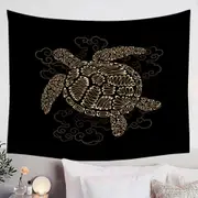 Golden Turtle Tapestry
