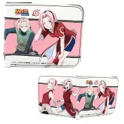 New Sakura Haruno NARUTO BiFold Wallet Standard Size Credit Card Billfold