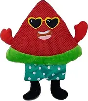 WagTime Berry The Party Watermelon - Fun & Durable Dog Toy, Interactive Chew & Fetch, Safe Non-Toxic Material, Bright Colours, Ideal for Playtime, Keeps Pets Entertained & Engaged