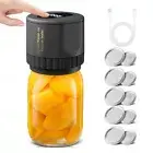 Mason Jar Cordless Vacuum Sealer Upgrade Auto Stop Canning Vacuum Sealer 10 Lids
