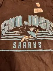 New San Jose Sharks NHL T-Shirt Old Time Hockey NWT Men’s Size XXL