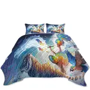 Tiger Fish Dragon Create Your World Fantasy Artist Coverlet