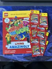 Lego Living Amazingly Brand New Collector’s Book w/ 10 Sealed Packs