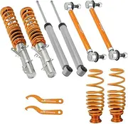 Street Coilovers For TT Mk1 8N3 8N9 1998-2006 8N Coupe Roadster Coilovers Shock Absorbers Suspension Lowering Kit