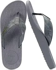[KuaiLu] Men's Yoga Mat Flip Flop Nylon Strap Cushioned Foam Thong Sandals Anti Slip