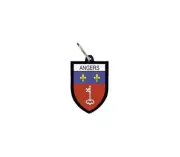 keychain key chain ring flag national souvenir shield france flag angers