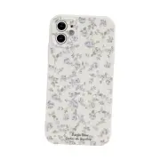 Ownest Compatible with Case Vintage Floral Rose Pattern Cute iPhone 11 White