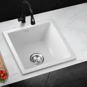 Welba Kitchen Sink Granite Stone Sink Basin Single Double Bowl White