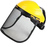 Folpus Lightweight Face Shield for Trimming, Garden Protection Cover for Mowing And Weeding, Yellow
