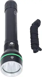 Fdit Diving Light, 3000LM LED Dive Flashlight, Waterproof Shockproof Diving Flashlight Dive Torch Snorkeling Light for Diving, Underwater Exploration