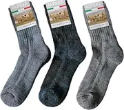 [Strumpfversand pfaff] 3 Pairs Alpaca Wool & Wool Functional Socks Hiking Socks Outdoor Trekking Socks Terry Sole