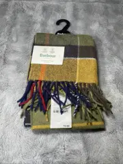 NEW Barbour Tartan LambsWool Scarf
