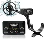 Metal Detectors, Gold Underground Metal Detector Waterproof High Sensitivity Detector Adjustable Tracker Pinpointing for Treasure Hunt for Beach/Gold Hunting(GT200-1)