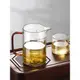 泡茶壺茶水分離泡茶家用耐高溫玻璃花茶壺月牙過濾茶杯綠茶泡茶器
