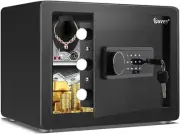 New 0.8 Cub Safe Box, Fireproof Safe with Backlit Touch Screen Keypad and Du...