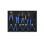 9 Pcs of Kincrome Contour Circlip Pliers Crimpers & Riveters EVA Tray