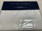 Ralph Lauren Katrine Off White Embroidered QUEEN Flat Sheet $ 145