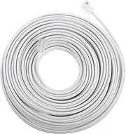 SHINEOFI Telephone Extension Cord Cable Connecting Line for Phone Modem Fax Machine Durable Telephone Wire for Home and Business Use Protects Interface Long Service