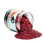 2oz Red Delicious 0.015 Red Metal Flake - Solvent Resistant Glitter