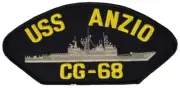 USS ANZIO CG-68 SHIP PATCH - GREAT COLOR - Veteran Owned Business