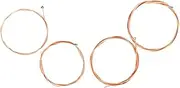 VINTORKY Metal Bass Strings 4 Pack Wooden Bass Guitar Strings Coated for 4-String Bass and Durable Strings Stable Sound