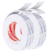 2Pcs 7 Feet Sealing Foam Tape 3.5cm Wide 5mm Thick Adhesive Weather Strip White