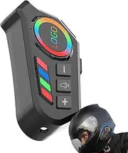 Motorcycle Helmet Headphones - 【New Upgrade】 Helmet Communication System | Colorful Light Voice Assistant Earphone Noise Cancellation for Cycling, Skilling, Outdoor, ATV, Snowmobile Riding